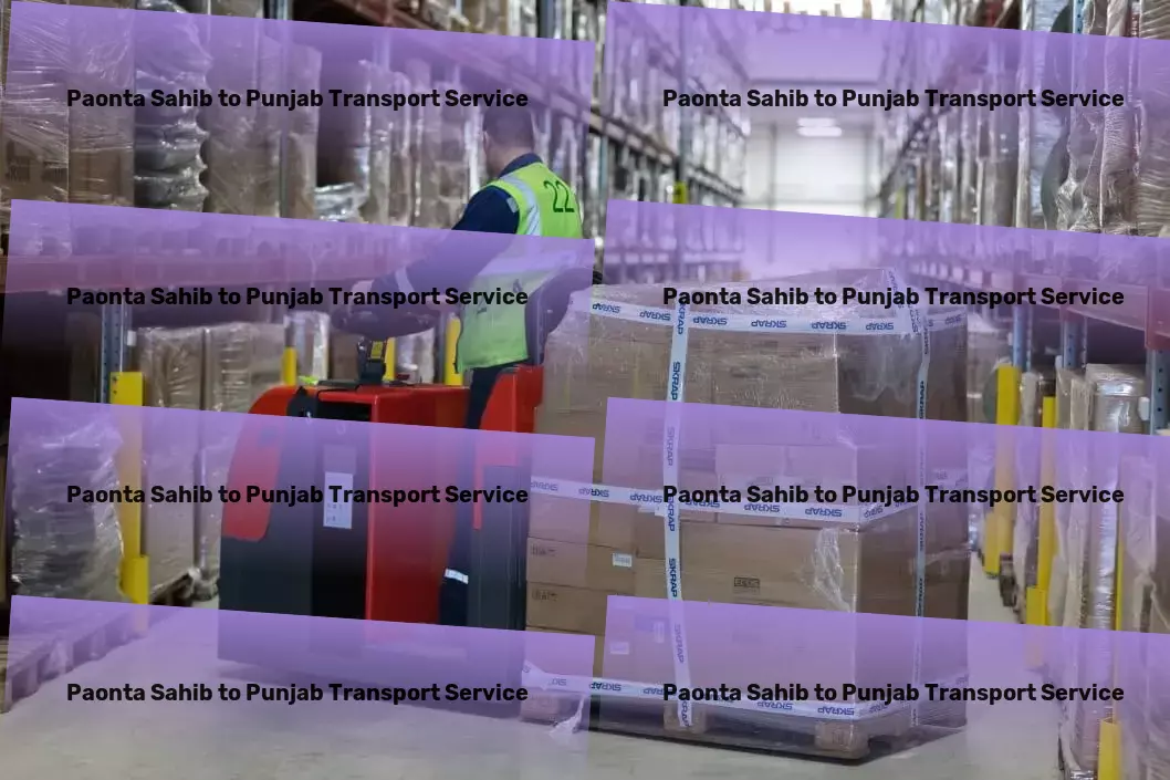 Paonta Sahib to Punjab Transport Indispensable solutions for your Indian shipping challenges. - Direct freight services