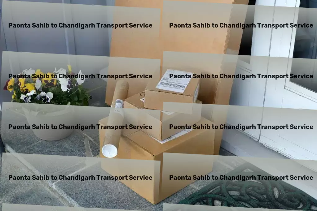 Paonta Sahib to Chandigarh Transport Inter-state goods delivery