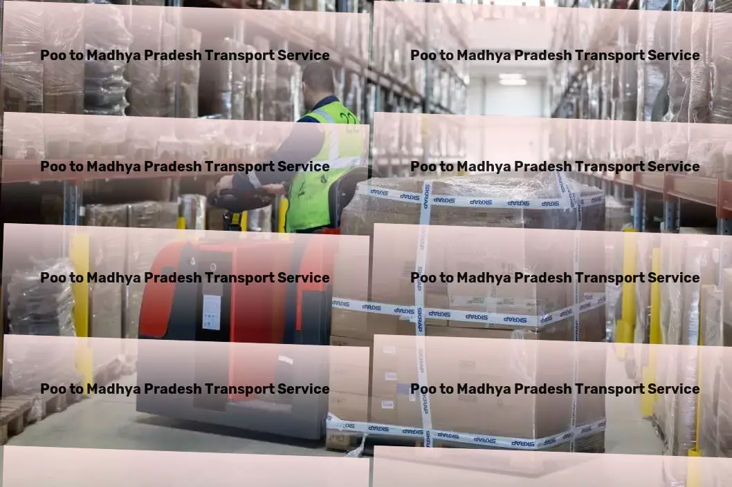 Poo to Madhya Pradesh Transport Commercial transport solutions