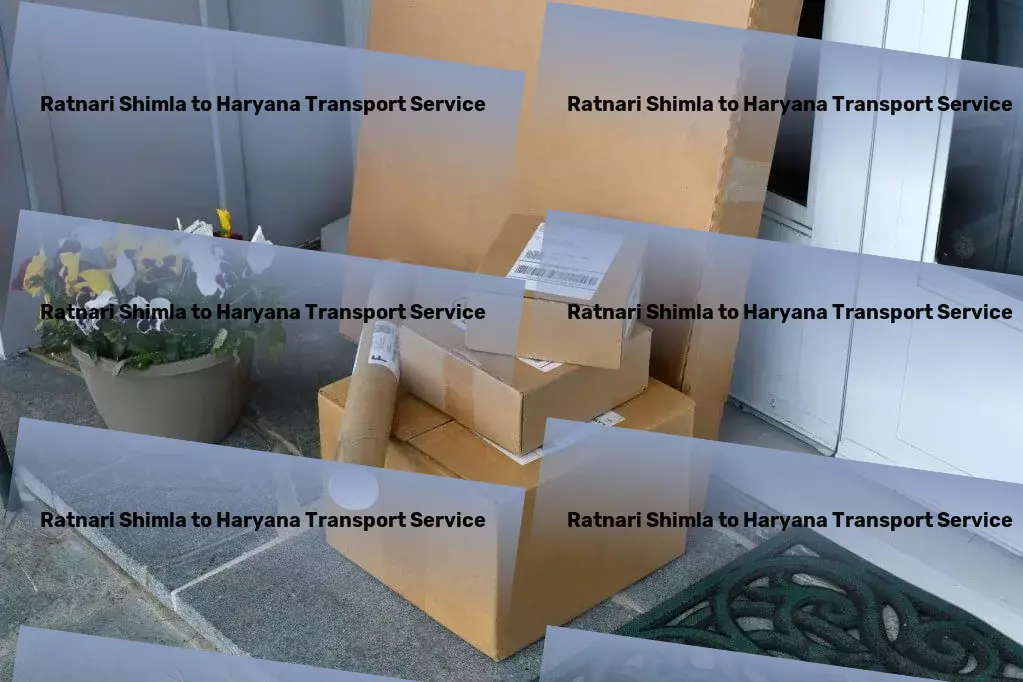 Ratnari Shimla to Haryana Transport Domestic courier solutions